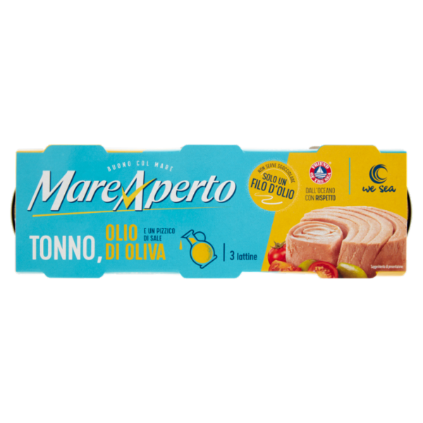 Mare Aperto Tonno con solo un filo d'olio 3 x 60 g