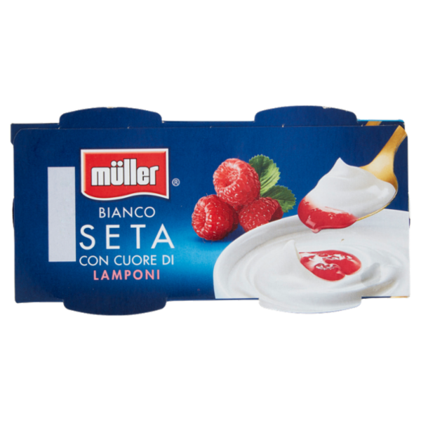 müller Bianco Seta con Cuore di Lamponi 2 x 125 g