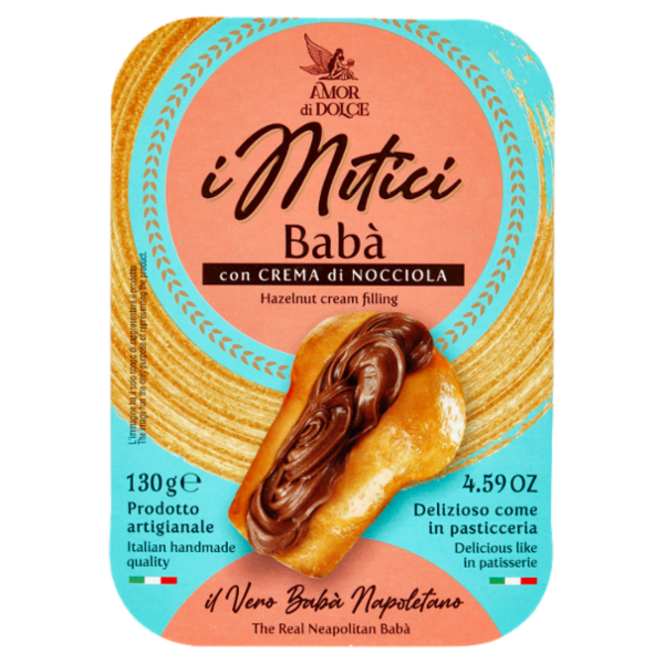 Amor di Dolce i Mitici Babà con Crema di Nocciola 130 g