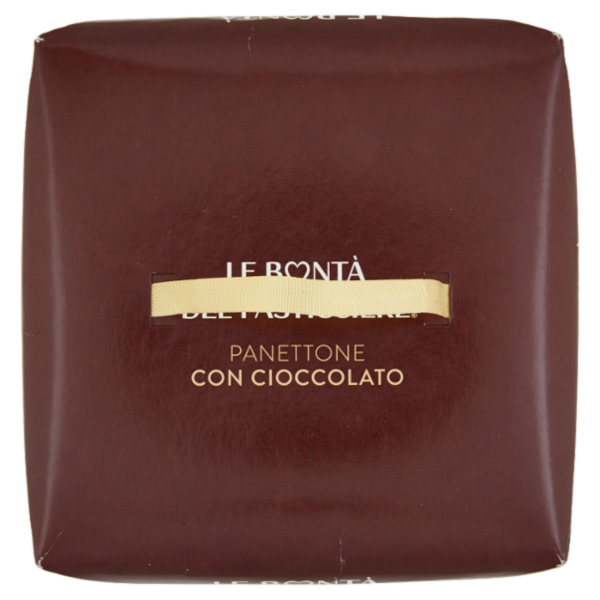 Le Bontà del Pasticciere Panettone con Gocce Cioccolato con Farcitura 750 g