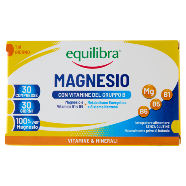 equilibra Magnesio con Vitamine del Gruppo B 30 Compresse 39 g