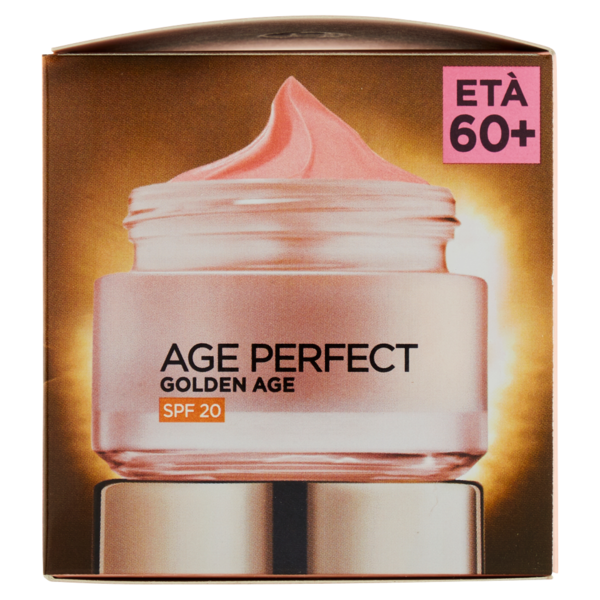 L'Oréal Paris Crema Viso Giorno Anti-età Age Perfect Golden Age, con SPF 20, 50 ml
