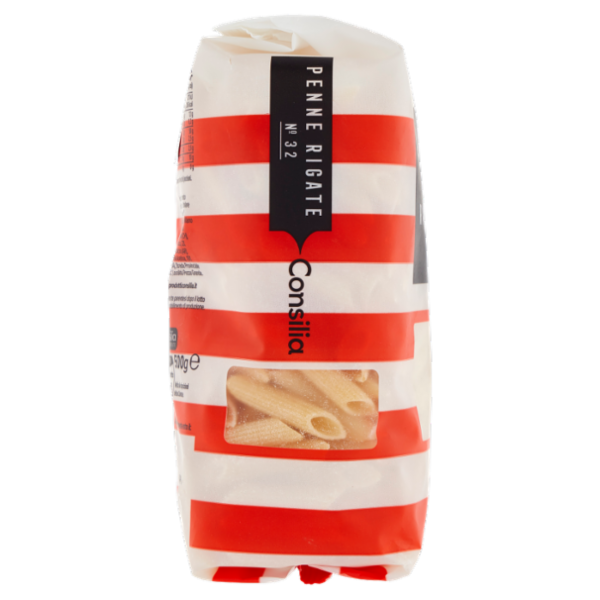 Consilia Pasta di Semola Trafilata al Bronzo Penne Rigate 500 g