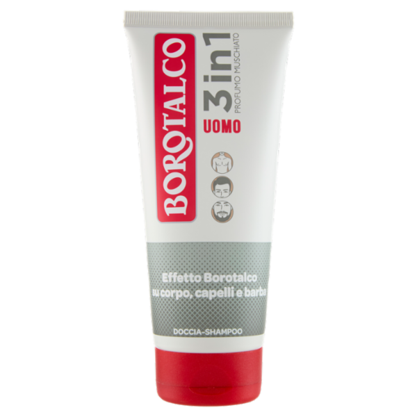 Borotalco Uomo 3in1 Profumo Muschiato Doccia-Shampoo 200 ml