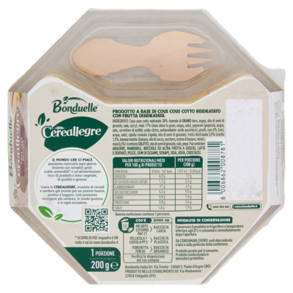 Bonduelle Cereallegre Cous Cous Delizioso 200 g