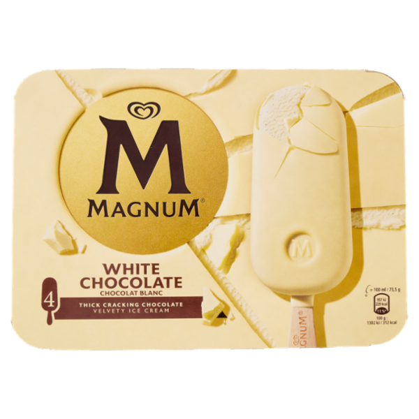 Magnum White Chocolate 4 x 73,5 g
