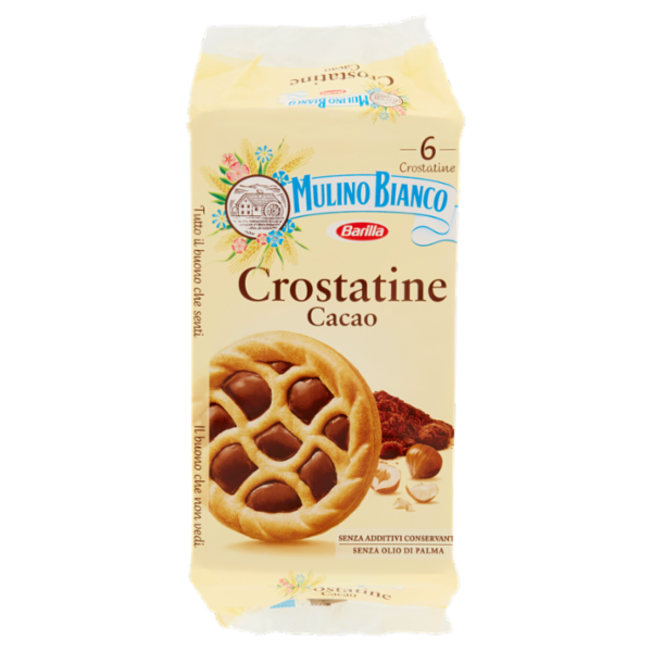 Mulino Bianco Crostatine Cacao Merenda Senza Additivi Conservanti 6 pezzi 240 g