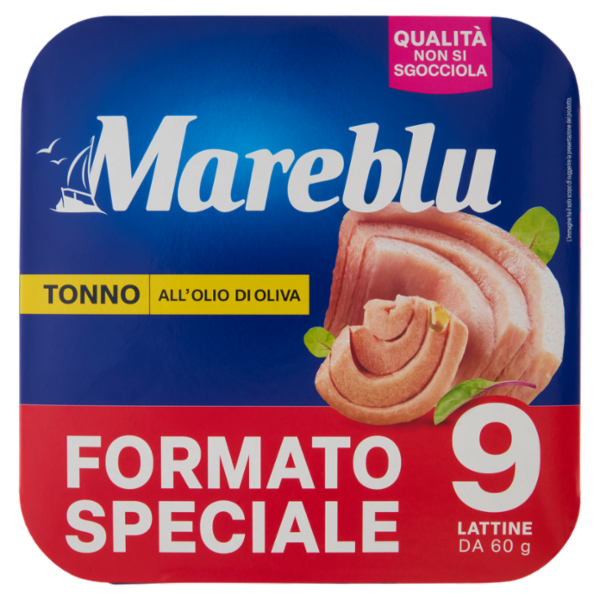 Mareblu Tonno all' Olio di Oliva 9 x 60 g