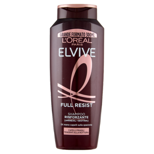 Elvive Full Resist Shampoo Rinforzante, per Capelli Fragili Tendenti alla Rottura, 300 ml
