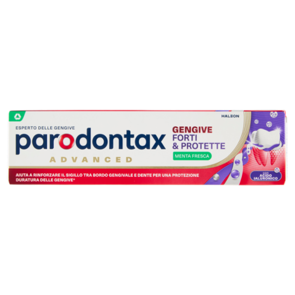Parodontax Dentifricio Gengive Forti & Protette con Acido Ialuronico Gusto Menta Fresca 75 ml