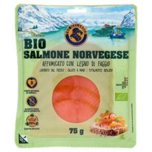 The Icelander Bio Salmone Norvegese Affumicato Con Legno Di Faggio 75 g