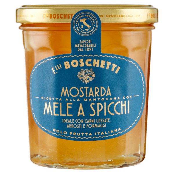 F.lli Boschetti Mostarda Ricetta alla Mantovana con Mele a Spicchi 400 g
