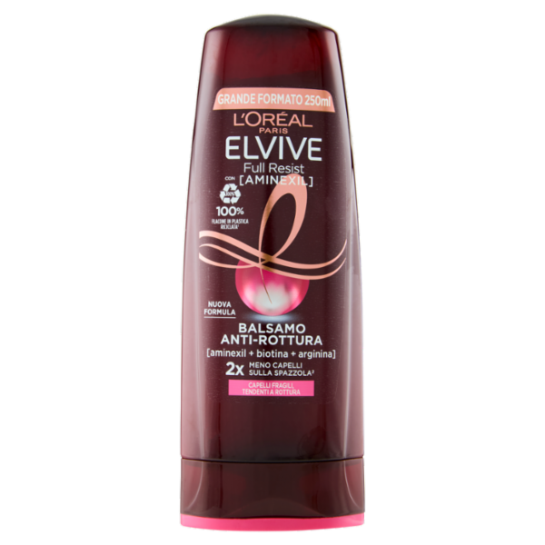 Elvive Full Resist Balsamo Anti-Rottura, per Capelli Fragili Tendenti a Rottura, 250 ml