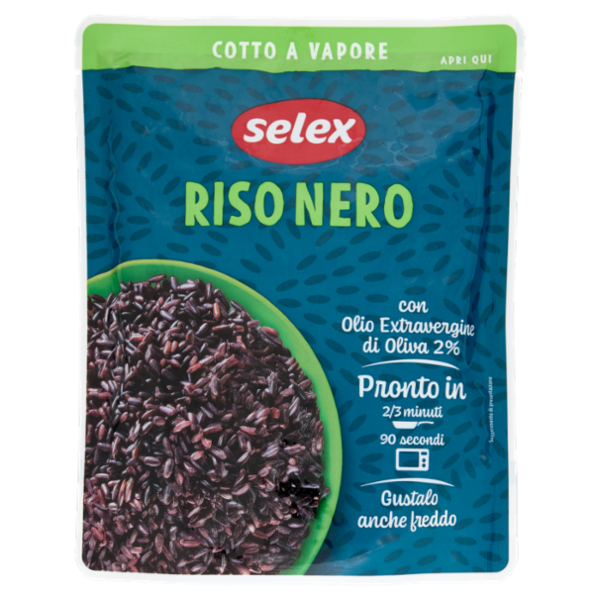 Selex Cereali Cotti a Vapore Riso Nero 250 g