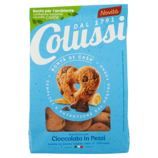 Colussi Biscotti con Cioccolato in Pezzi 300 g
