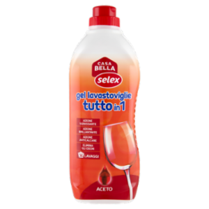 Selex Casa Bella Detersivo Per Lavastoviglie Gel Tutto In 1 All'Aceto 650 Ml