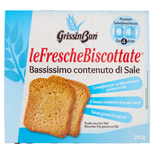 GrissinBon leFrescheBiscottate Bassissimo contenuto di Sale 250 g