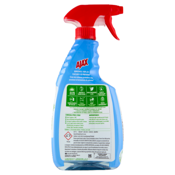 Ajax detersivo Spray Shower Power 360° anticalcare per doccia 600 ml