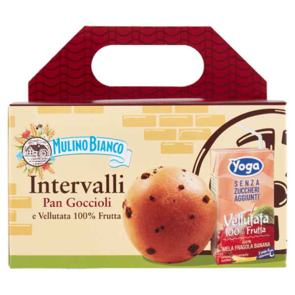 Mullno Bianco Intervalli - Kit Pan Goccioli e Vellutata Fragola Banana 172g