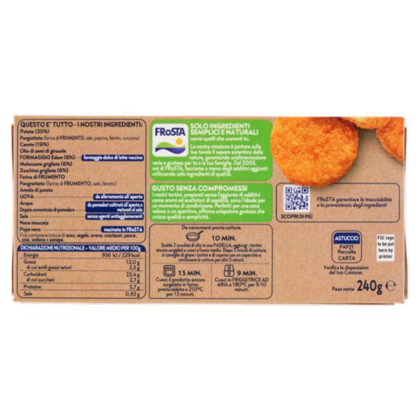 FRoSTA 8 Tortini Panati 240 g