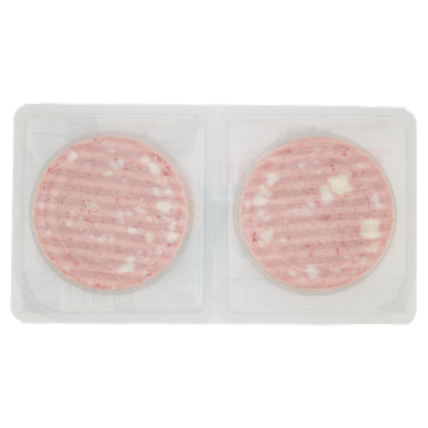 Teneroni Hamburger con Prosciutto Cotto e Mozzarella 2 x 75 g