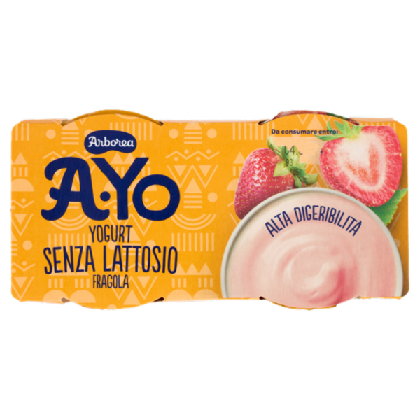 Arborea A-Yo Yogurt Senza Lattosio Fragola 2 x 125 g