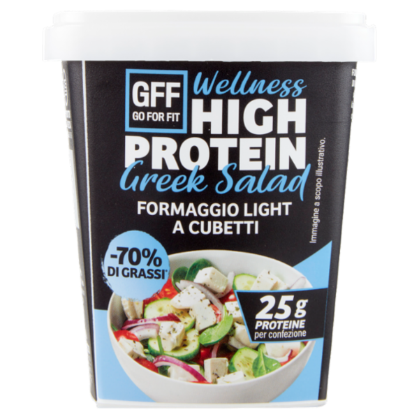 Go For Fit Wellness High Protein Greek Salad Formaggio Light a Cubetti 125 g
