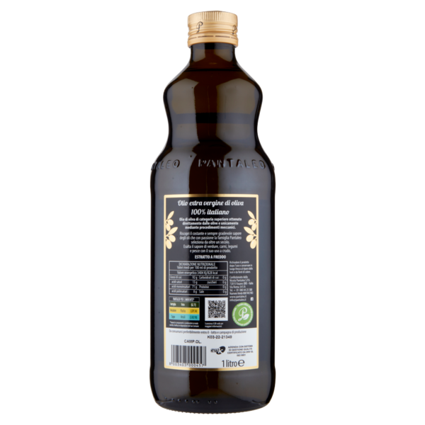 Pantaleo Olio extra vergine di oliva 100% italiano 1 litro