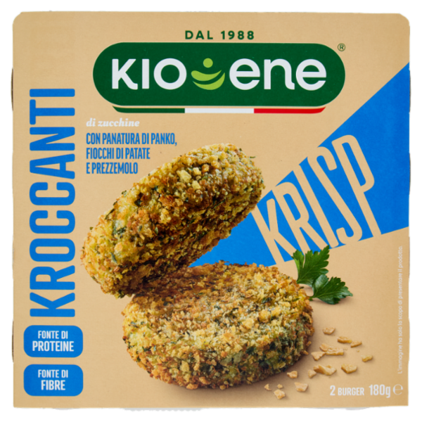 Kioene Kroccanti di zucchine 2 Burger 180 g