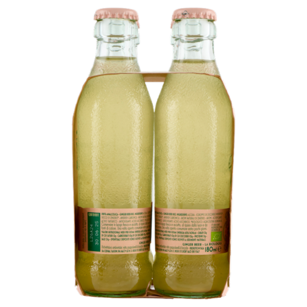 Tassoni Ginger Beer la Biologica 4 x 180 ml