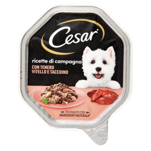 Cesar ricette di campagna con Tenero Vitello e Tacchino 150 g