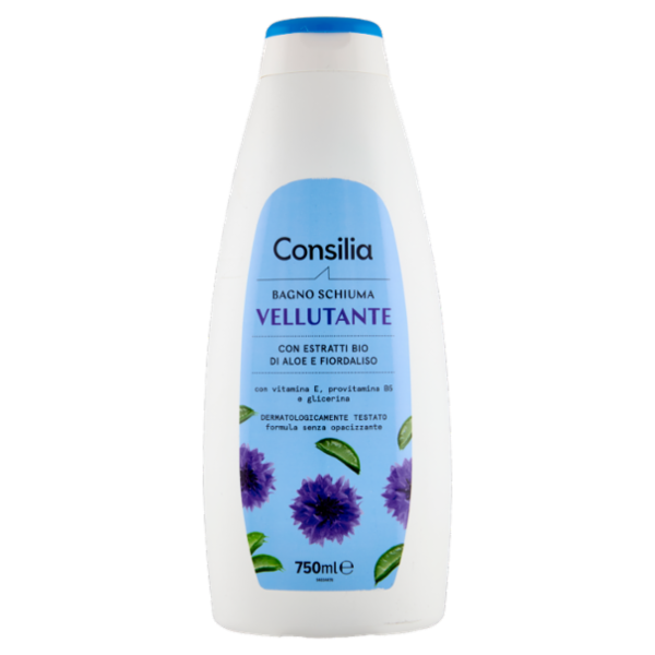 Consilia Bagno Schiuma Vellutante Aloe e Fiordaliso 750 ml