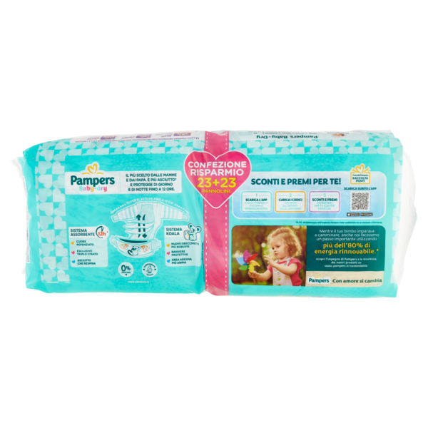 Pampers Baby-dry 5 Junior 23+23 pz