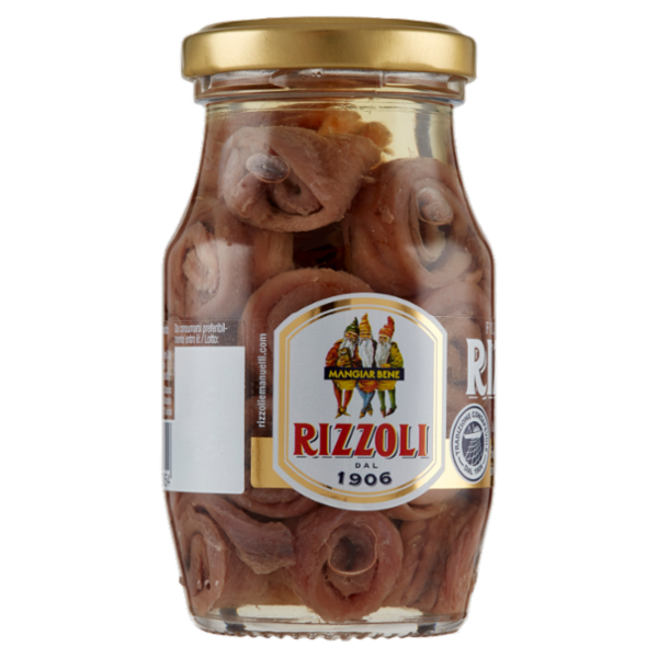 Rizzoli Filetti di Alici in olio di oliva Arrotolate 150 g