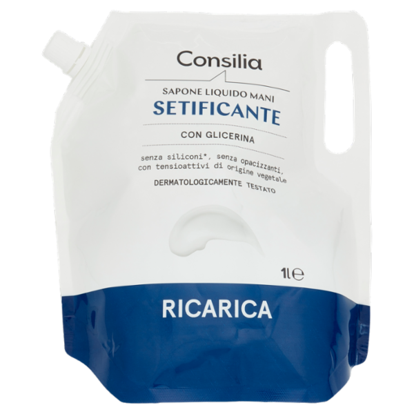 Consilia Sapone Liquido Mani Setificante Ricarica 1 L