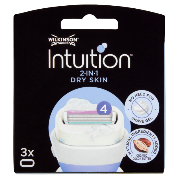 Wilkinson Sword Intuition 2in1 Dry Skin lame 3 pz