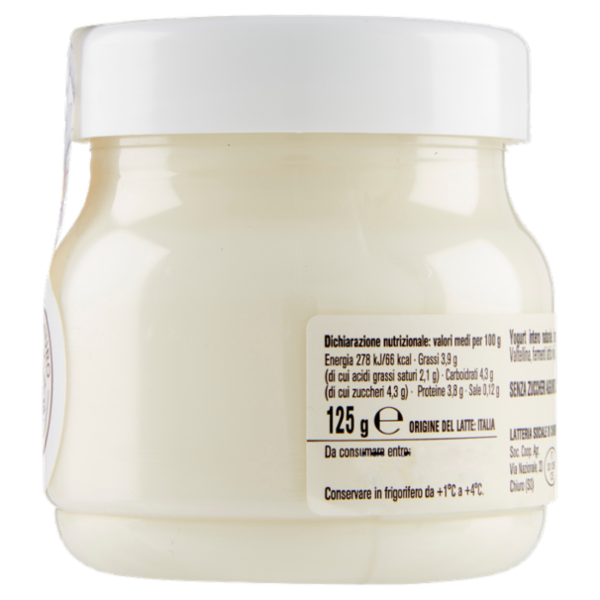 AlpiYò Yogurt di Valtellina Intero Naturale 125 g