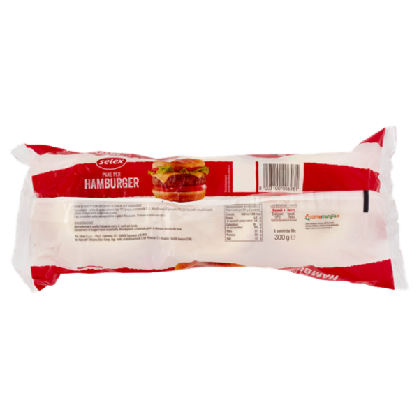 Selex Pane per Hamburger 6 pezzi 300 g