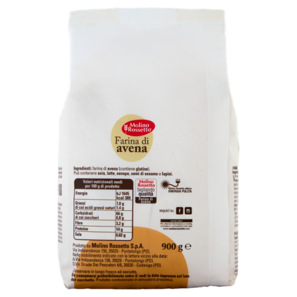 Molino Rossetto Farina di avena 900 g