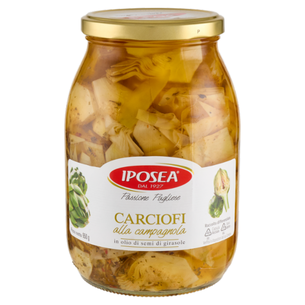 Iposea Carciofi alla campagnola in olio di semi di girasole 950 g