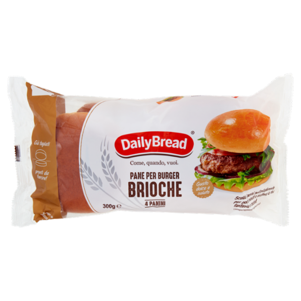 Daily Bread Pane per Burger Brioche Panini 300 g