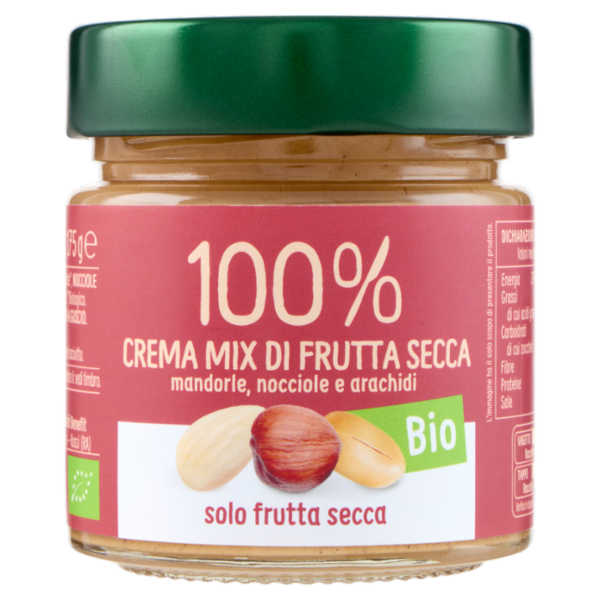 Euro Company 100% Crema Mix di Frutta Secca Bio 175 g