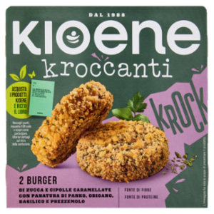 Kioene Kroccanti 2 Burger Di Zucca e Cipolle Caramellate 180 g