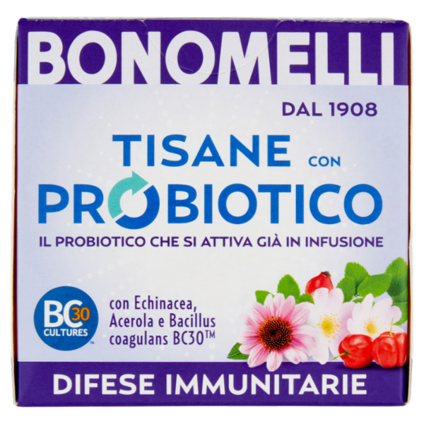 Bonomelli Tisane con Probiotico Difese Immunitarie 10 Filtri 20 g