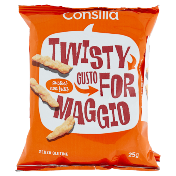 Consilia Saper Scegliere Twisty Gusto Formaggio (senza olio di palma) 6 x 25 g