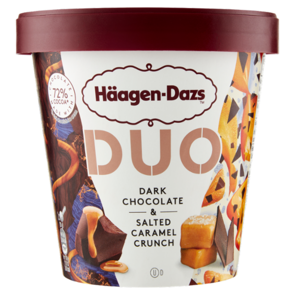 Häagen-Dazs Duo Dark Chocolate & Salted Caramel Crunch 355 g