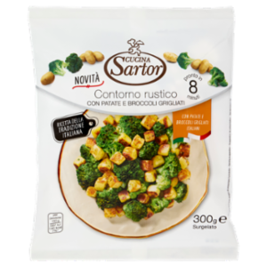 Cucina Sartor Contorno Rustico Con Patate e Broccoli Grigliati Surgelato 300 g