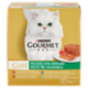 PURINA GOURMET Gold Mousse Verdure Trota&Pom/Anatra&Spinaci/Agnello&Fagiolini/Merluzzo&Carote 8x85g