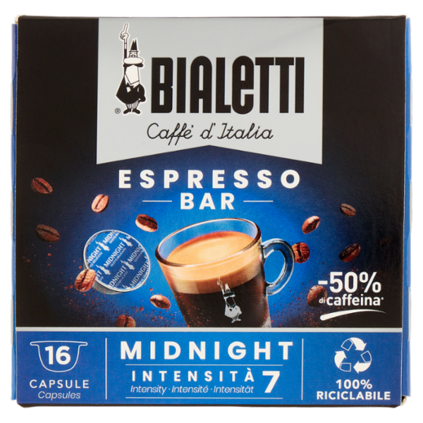 Bialetti Caffè d'Italia Espresso Bar Midnight 16 Capsule 112 g