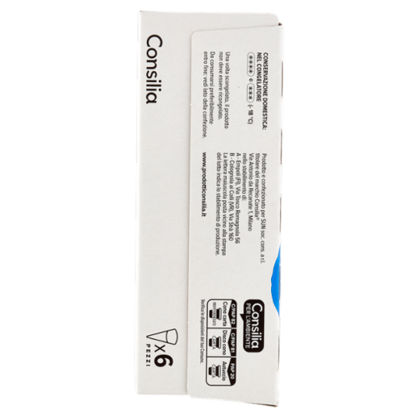 Consilia 6 Coni di Gelato Panna 450 g